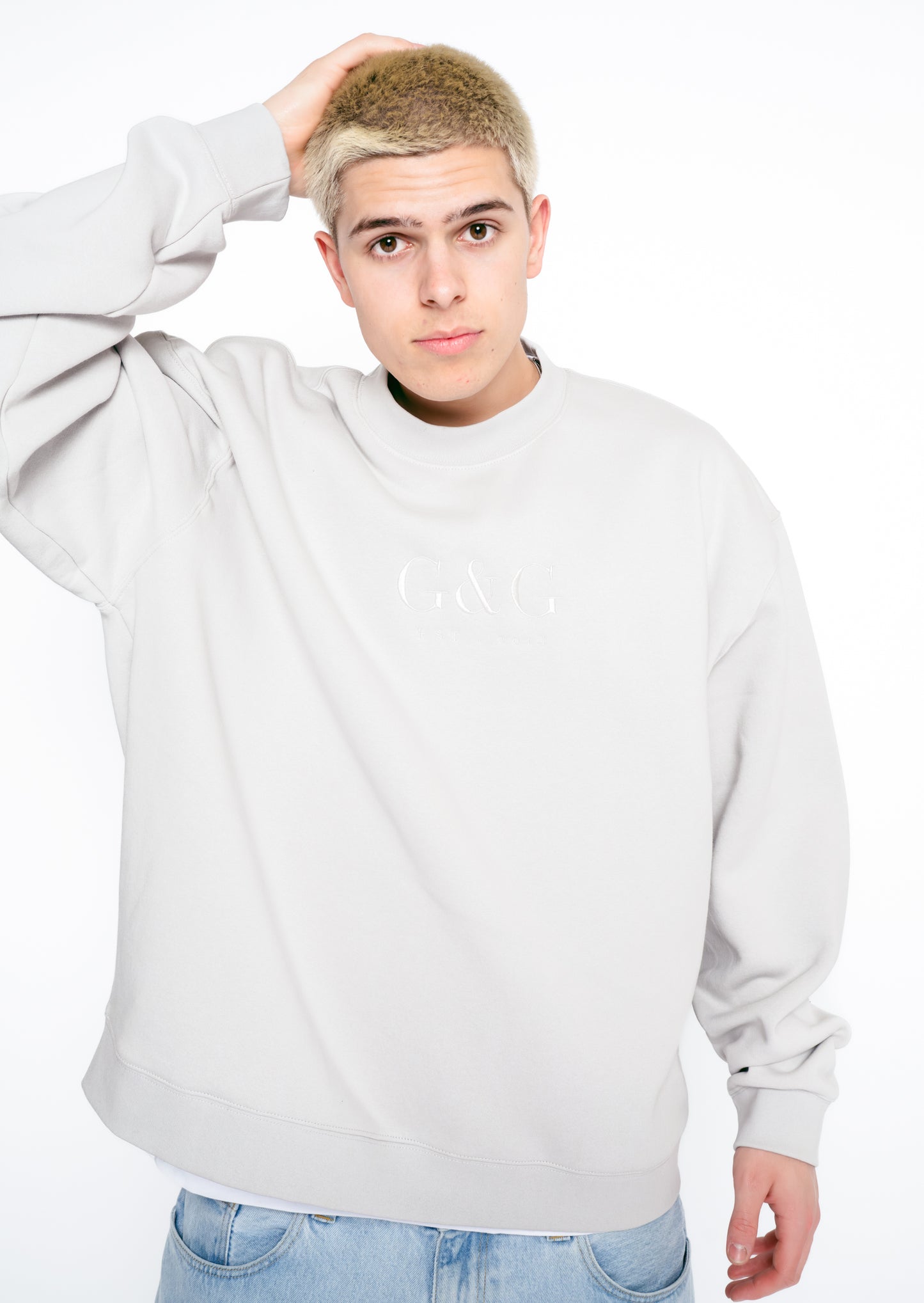 Timeless Boxy Oversized Sweatshirt - Lunar Grey