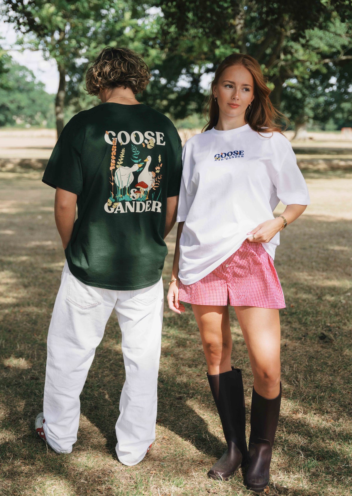 Woodland Goose Tee - Forest Green