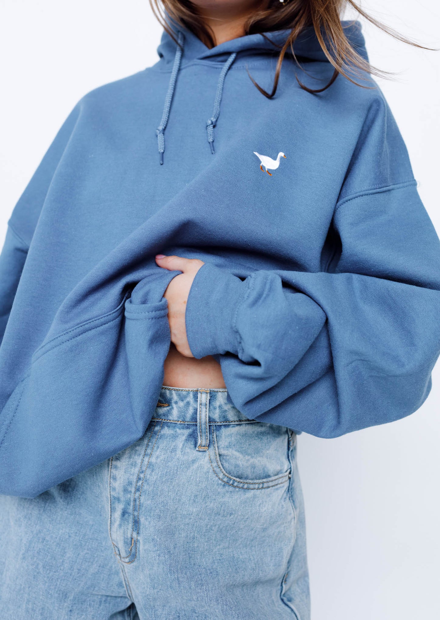 Goose Hood - Indigo Blue