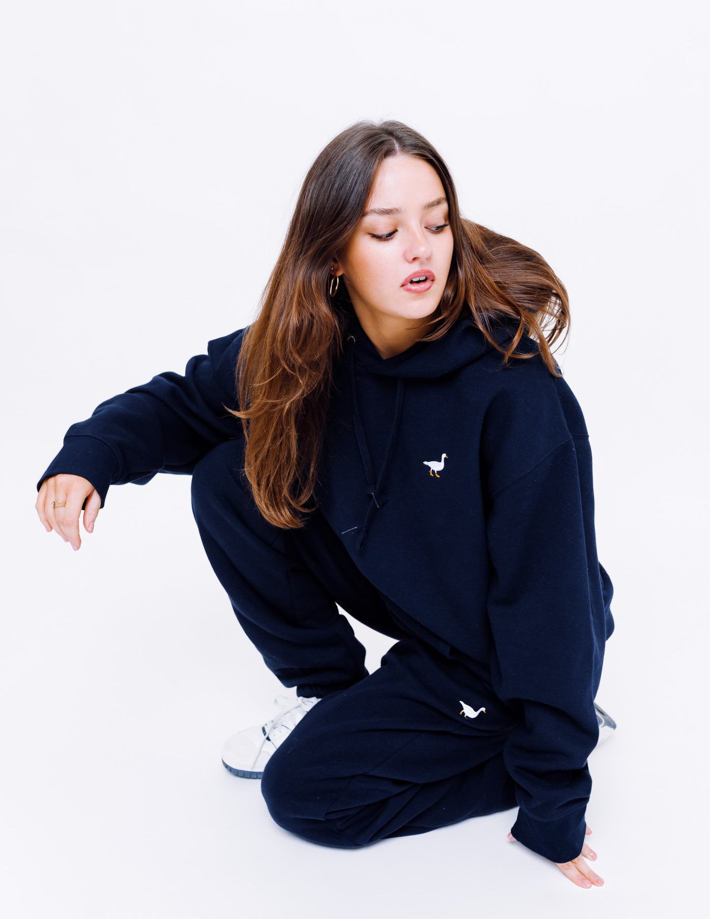 Premium Goose Hood - Navy Blue