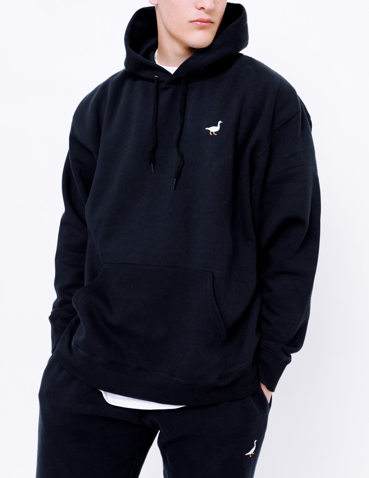 Unisex Premium Goose Hood - Black