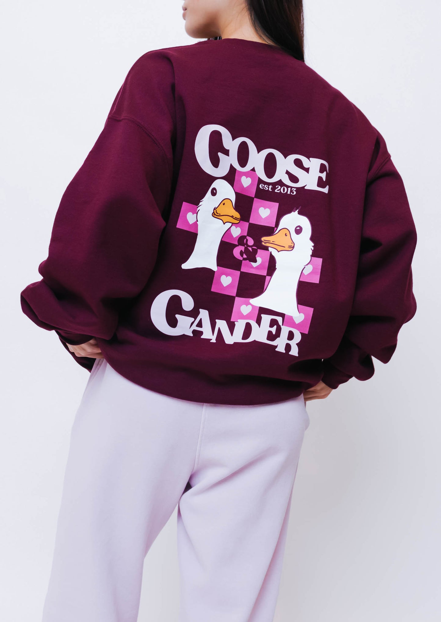 Unisex Heart Club Gambit Sweatshirt - Burgundy