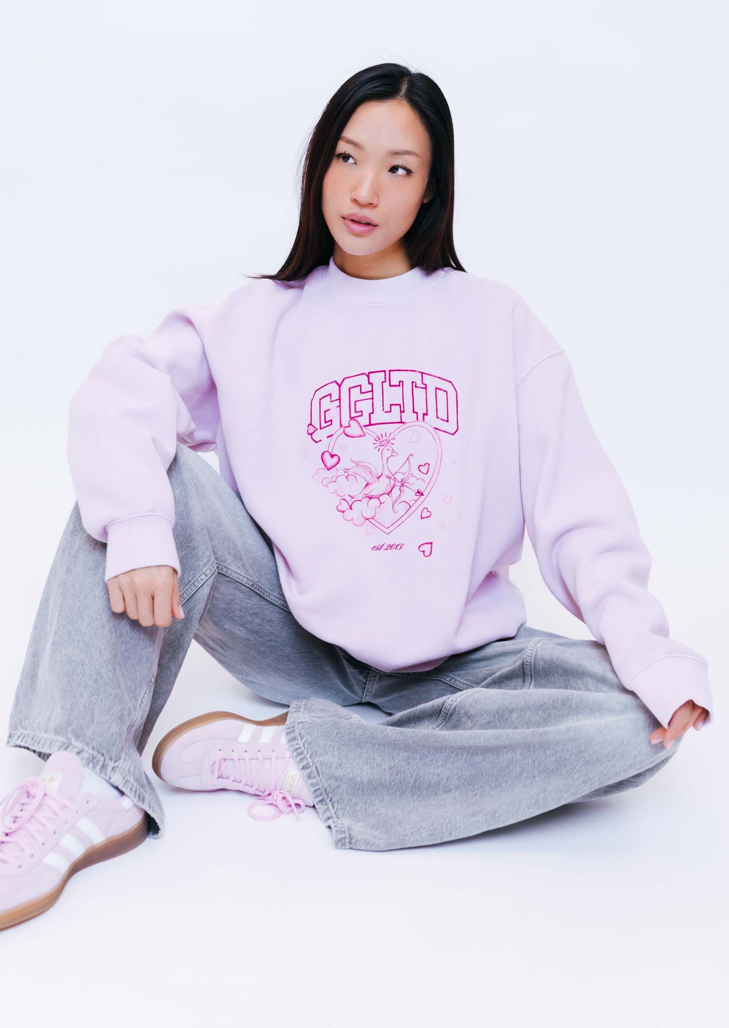 Unisex Cupid Sweatshirt - Baby Pink