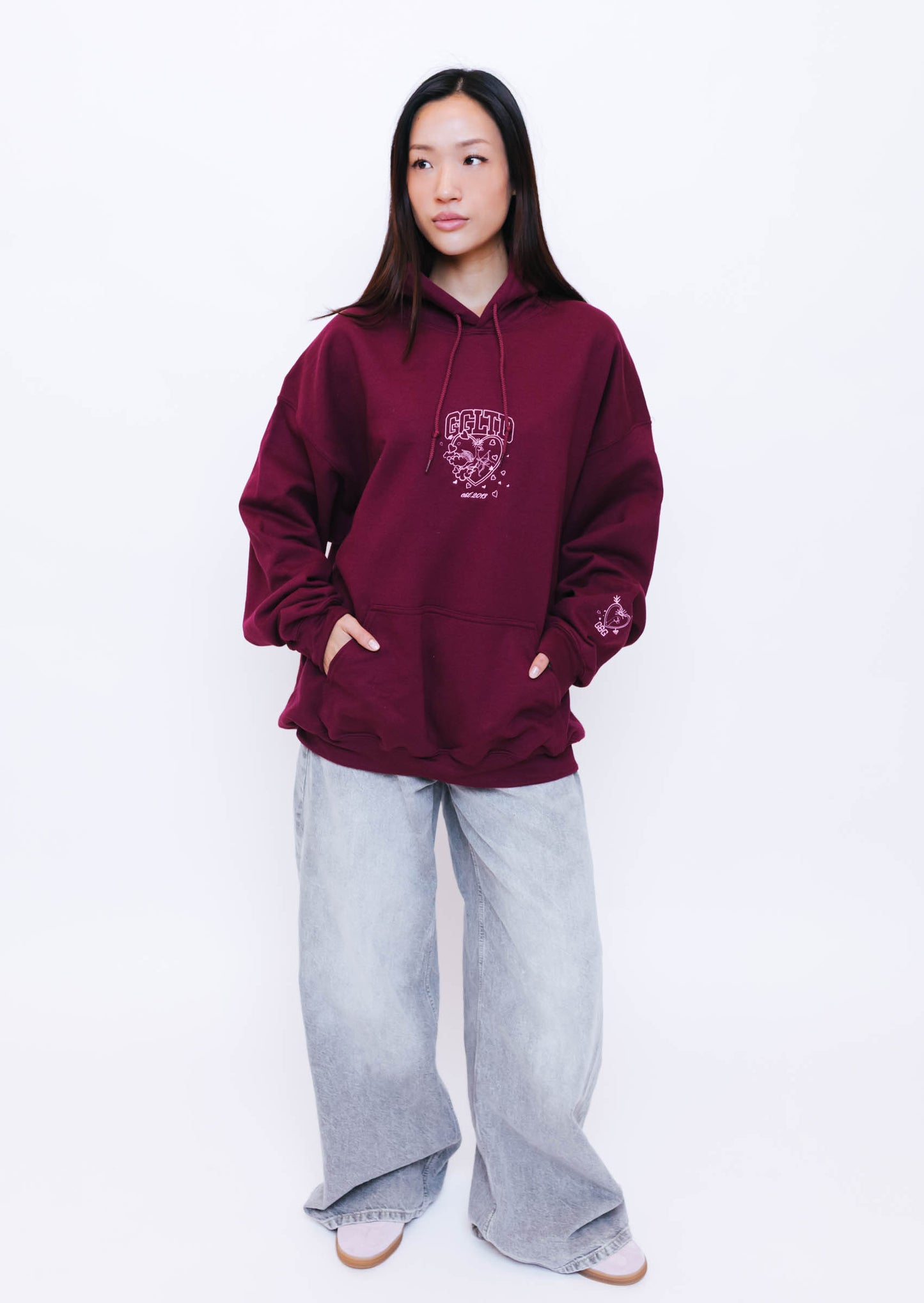 Unisex Cupid Hoodie - Burgundy