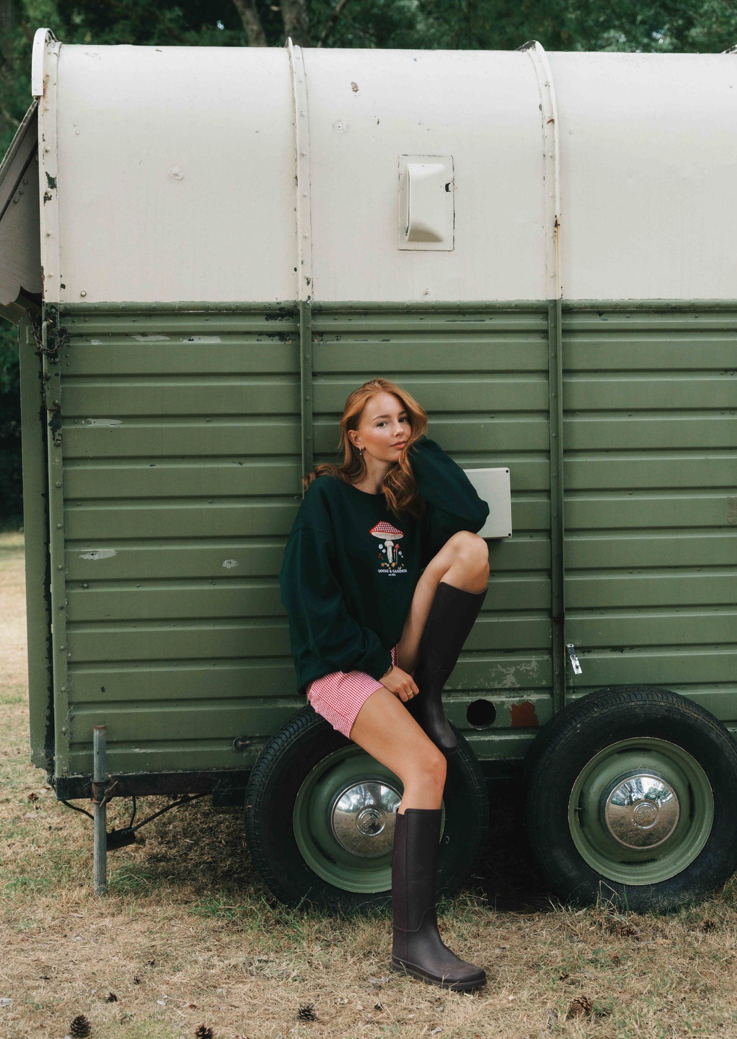 Toadstool Sweatshirt - Forest Green