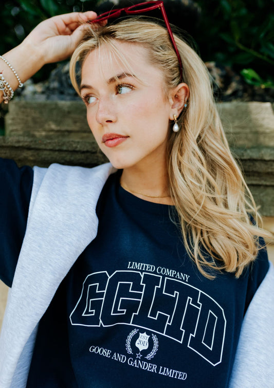 Unisex Varsity Tee - Navy