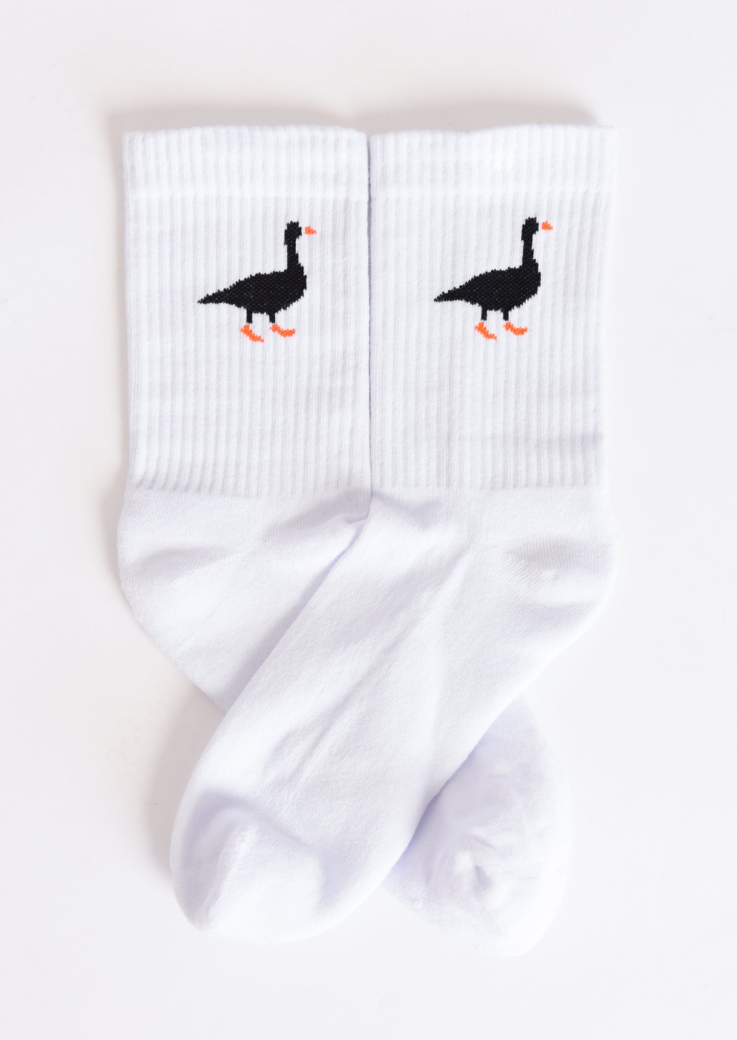 Unisex Goose Socks - White