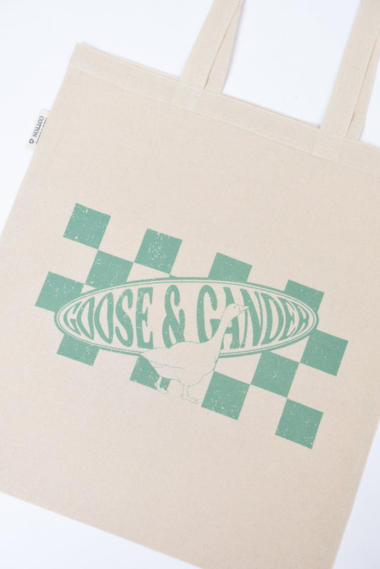 L&L Checkered Tote Bag