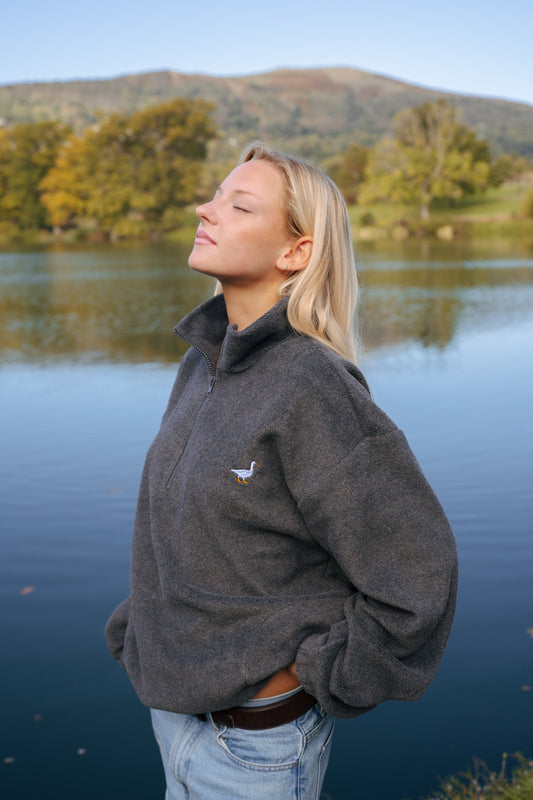 Goose Full Zip Fleece - Charcoal