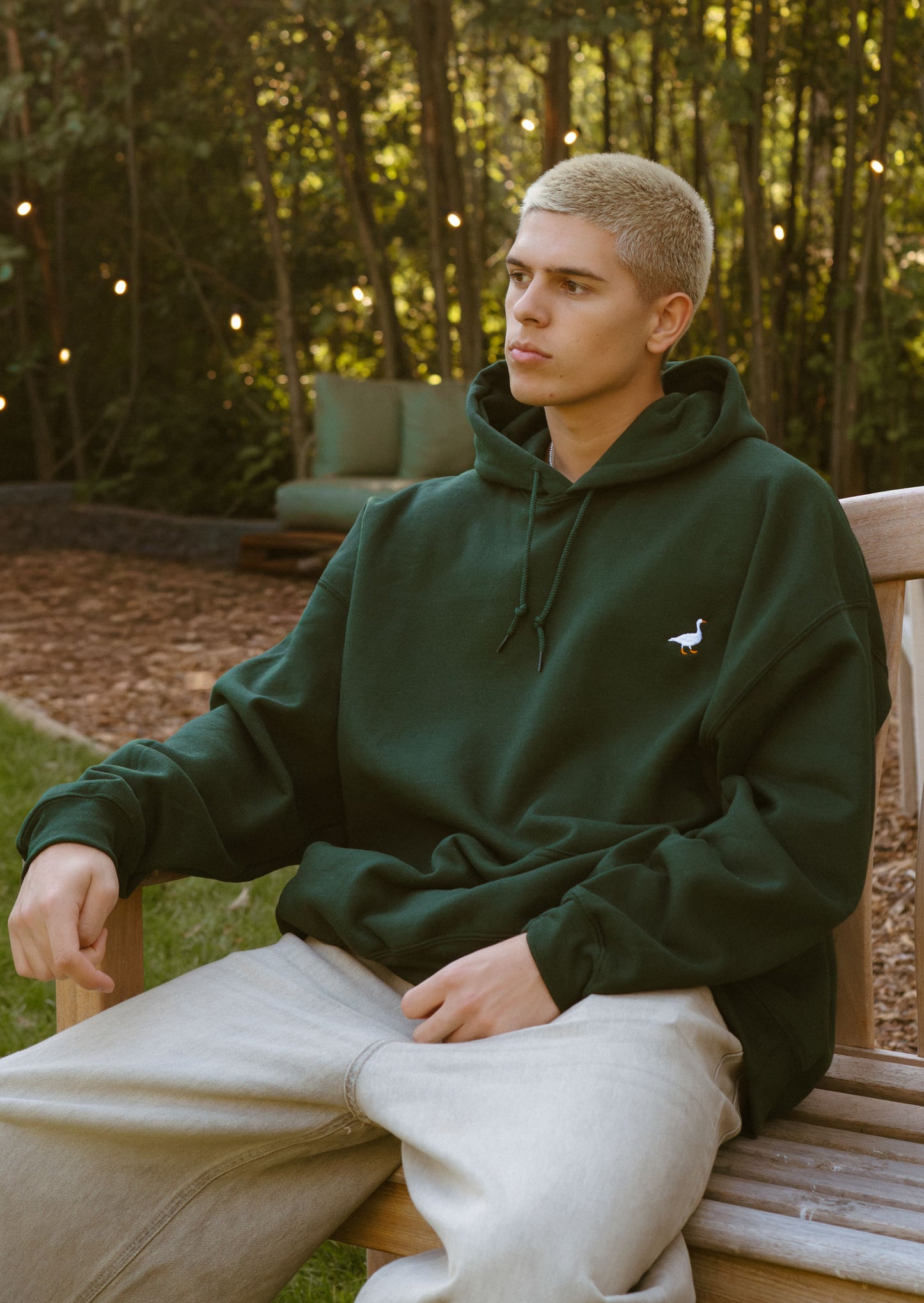 Unisex Goose Hood - Forest Green