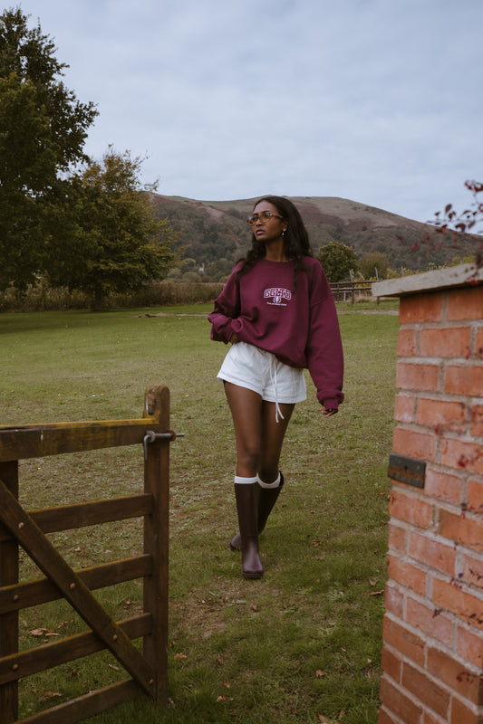 Varsity Sweatshirt - Burgundy