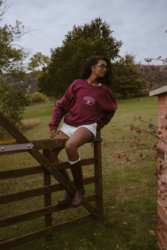 Varsity Sweatshirt - Burgundy