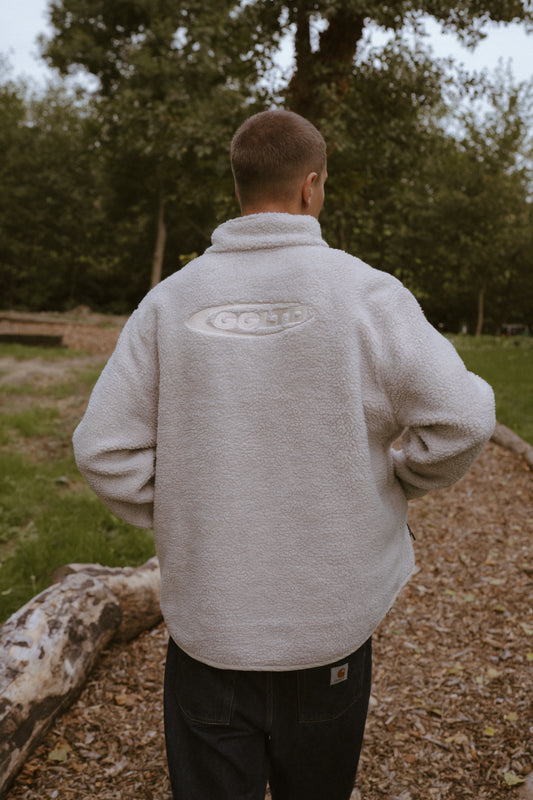 Goose League Sherpa Fleece Jacket - Sand
