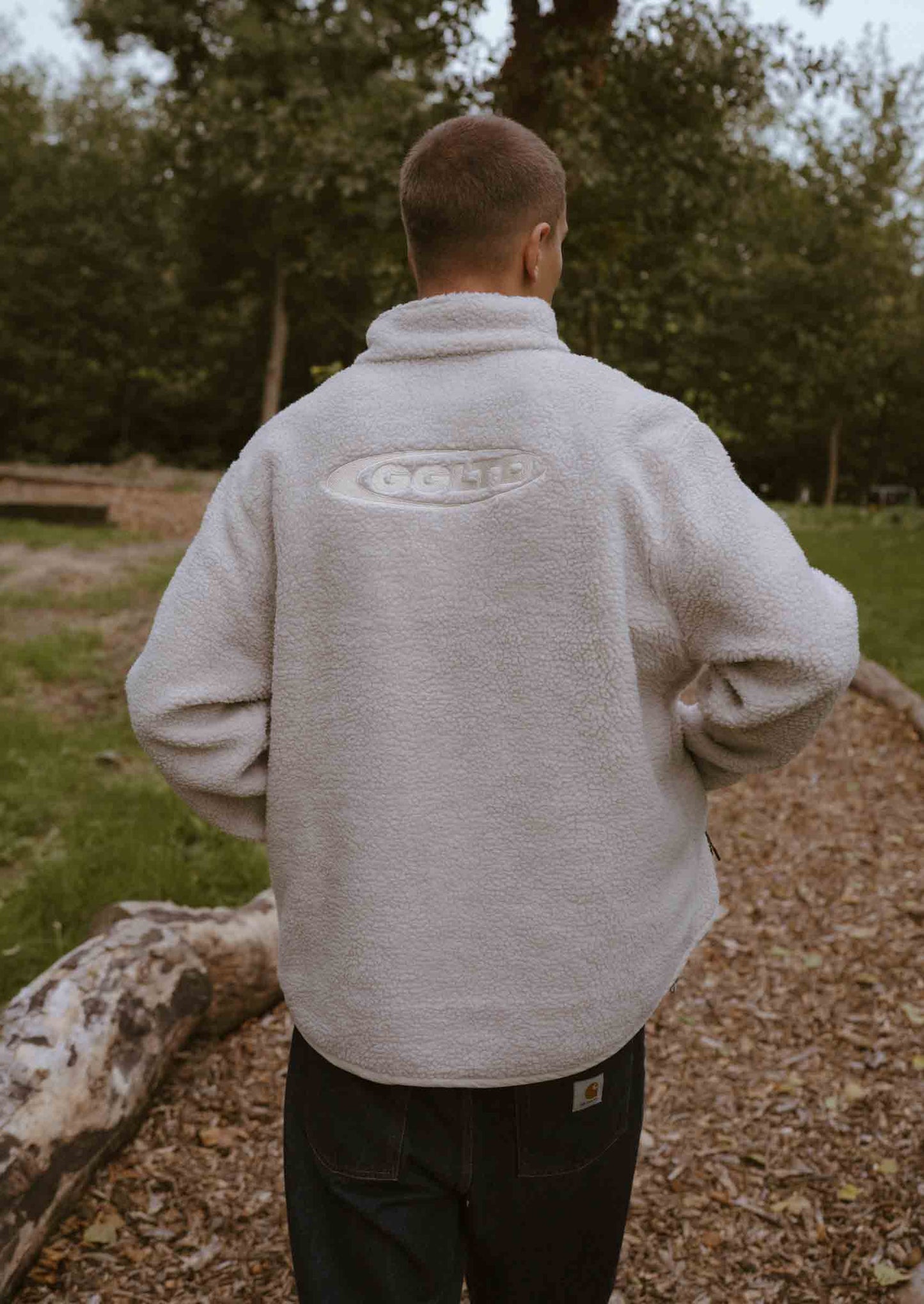 Unisex Goose League Sherpa Fleece Jacket - Sand