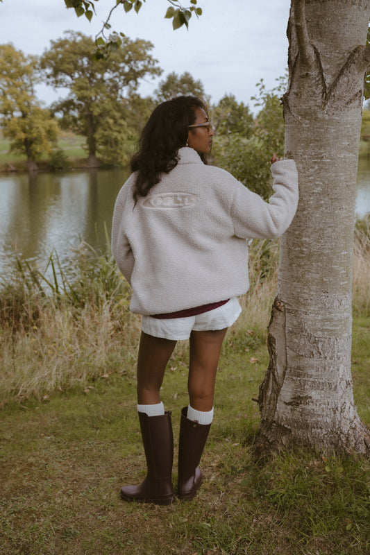 Goose League Sherpa Fleece Jacket - Sand