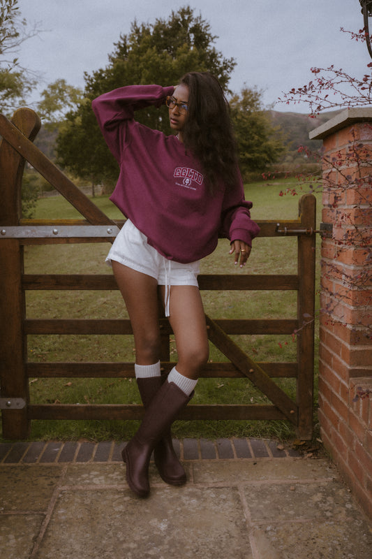 Varsity Sweatshirt - Burgundy