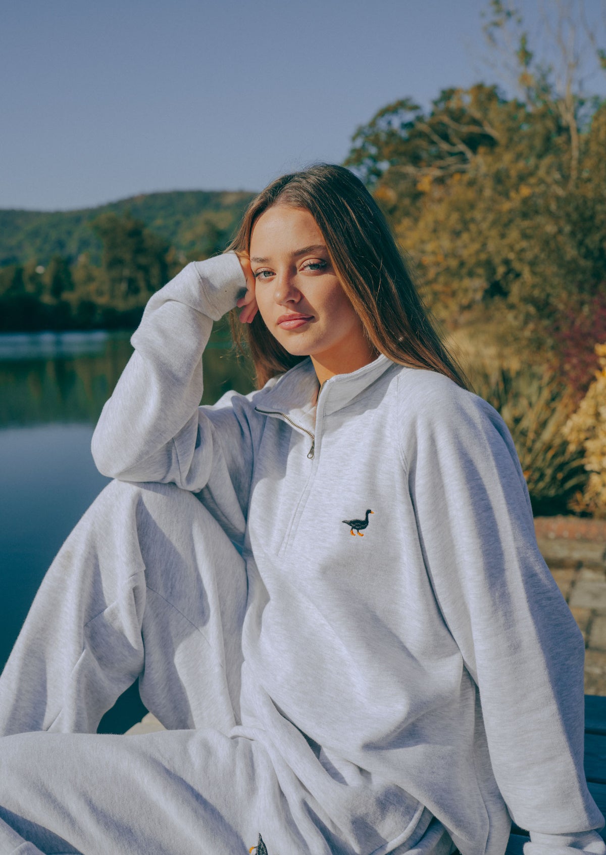 Premium Goose 1/4 Zip Sweat - Ash Grey – Goose & Gander