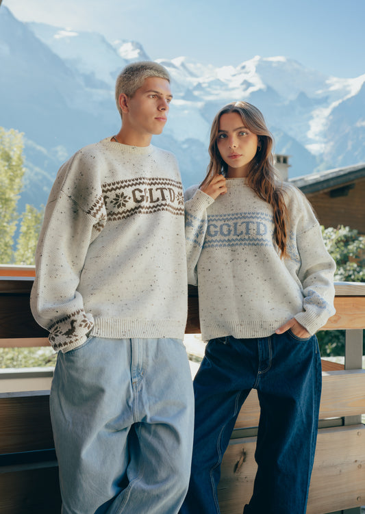 Nordic Knitted Jumper - Blue
