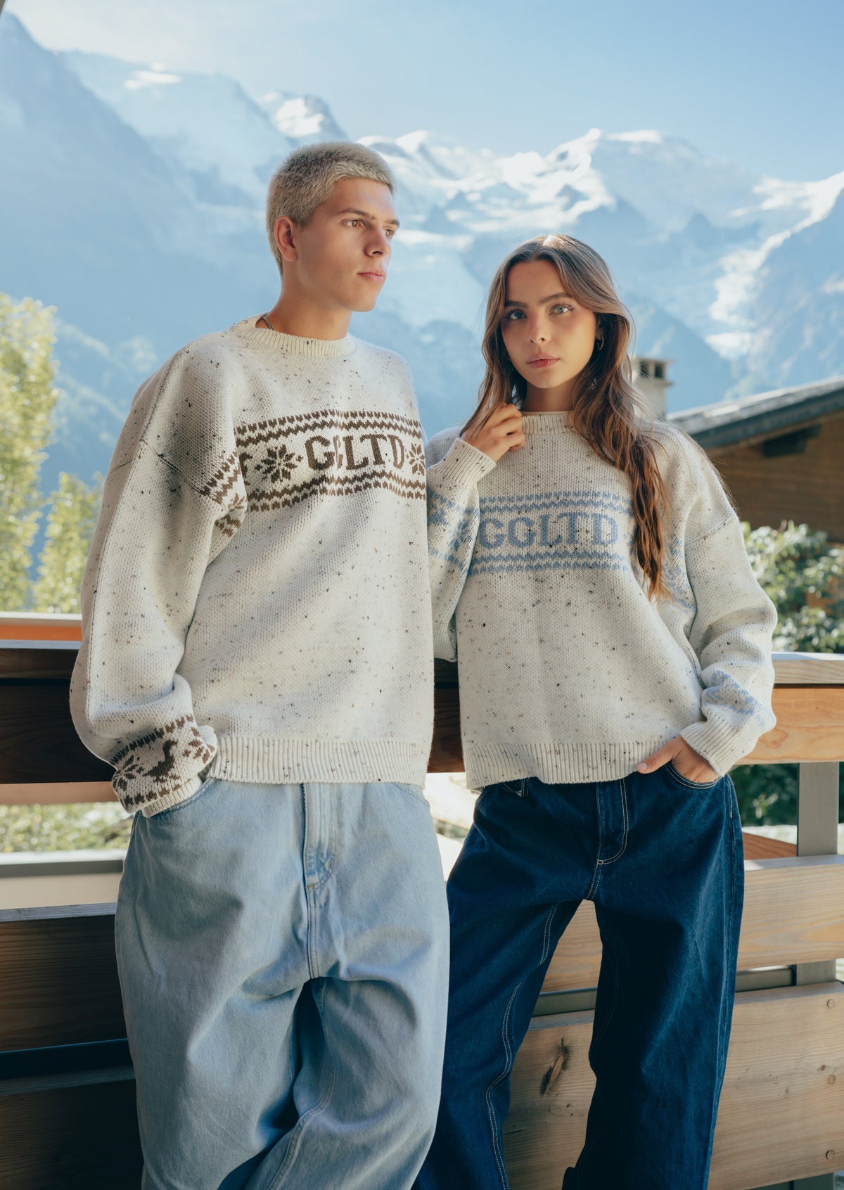 Nordic Knitted Jumper - Brown
