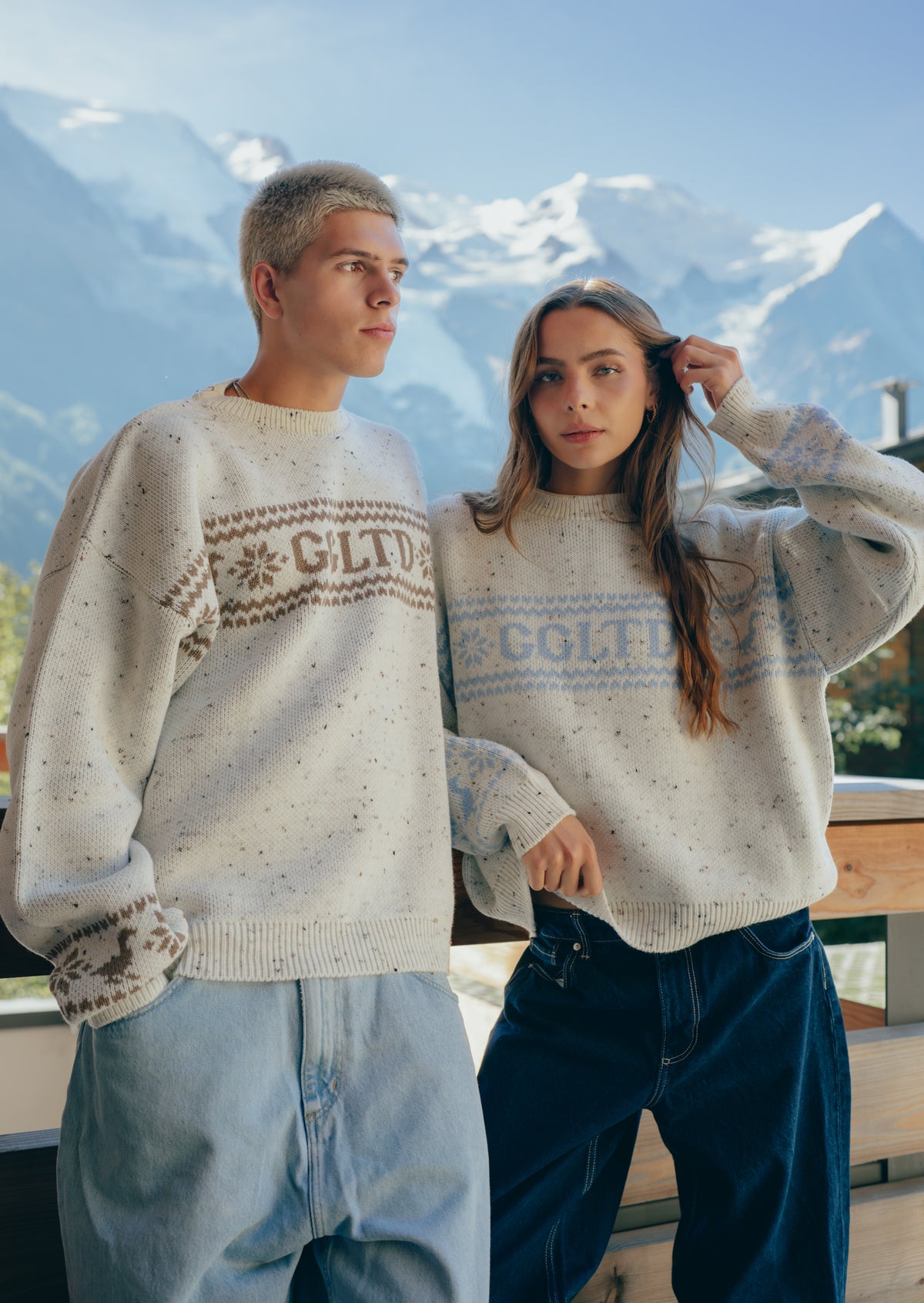 Nordic Knitted Jumper - Blue