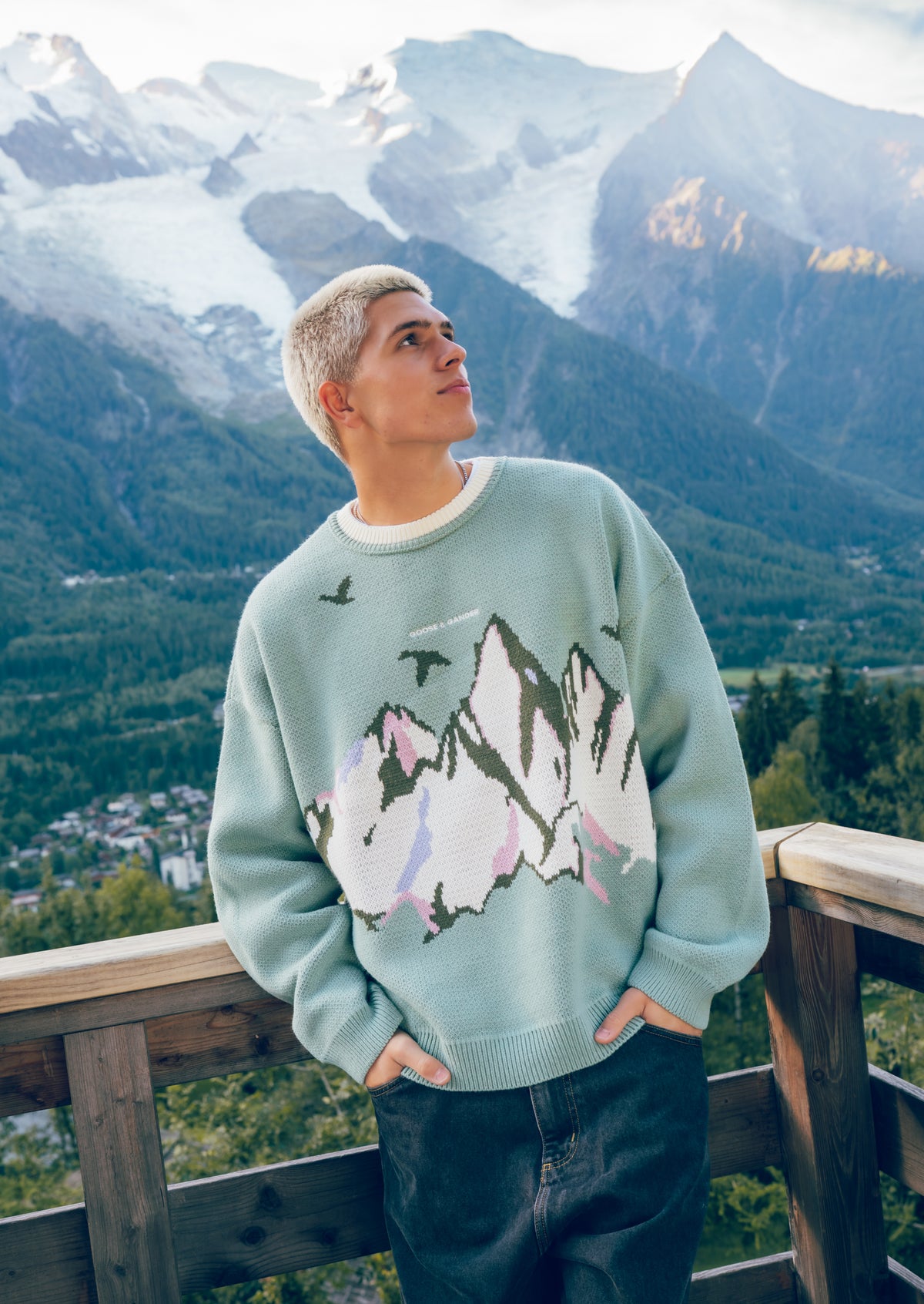 Alpine Knitted Jumper - Sage