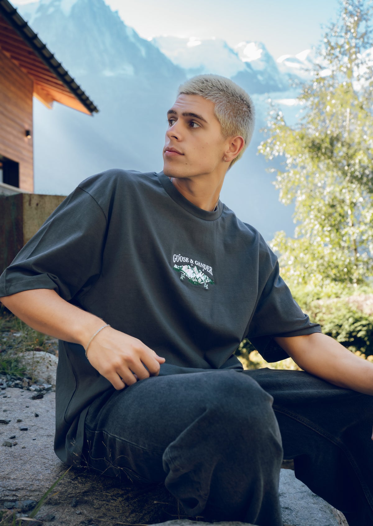 Alpine Tee - Charcoal