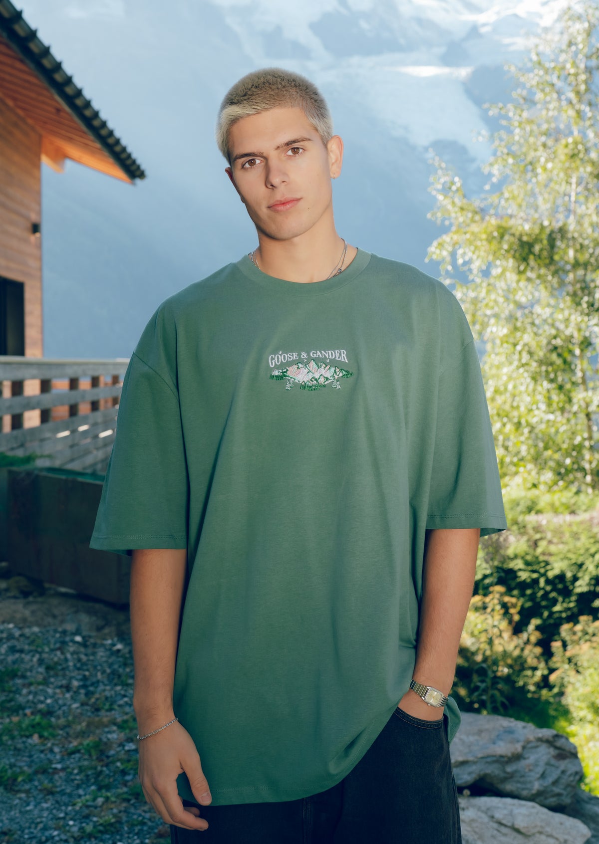 Alpine Tee - Moss Green