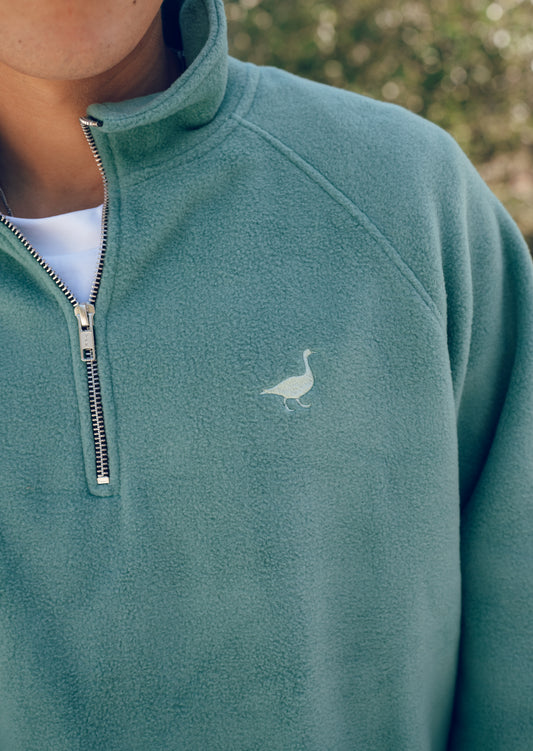 Goose 1/4 Zip Fleece - Moss Green