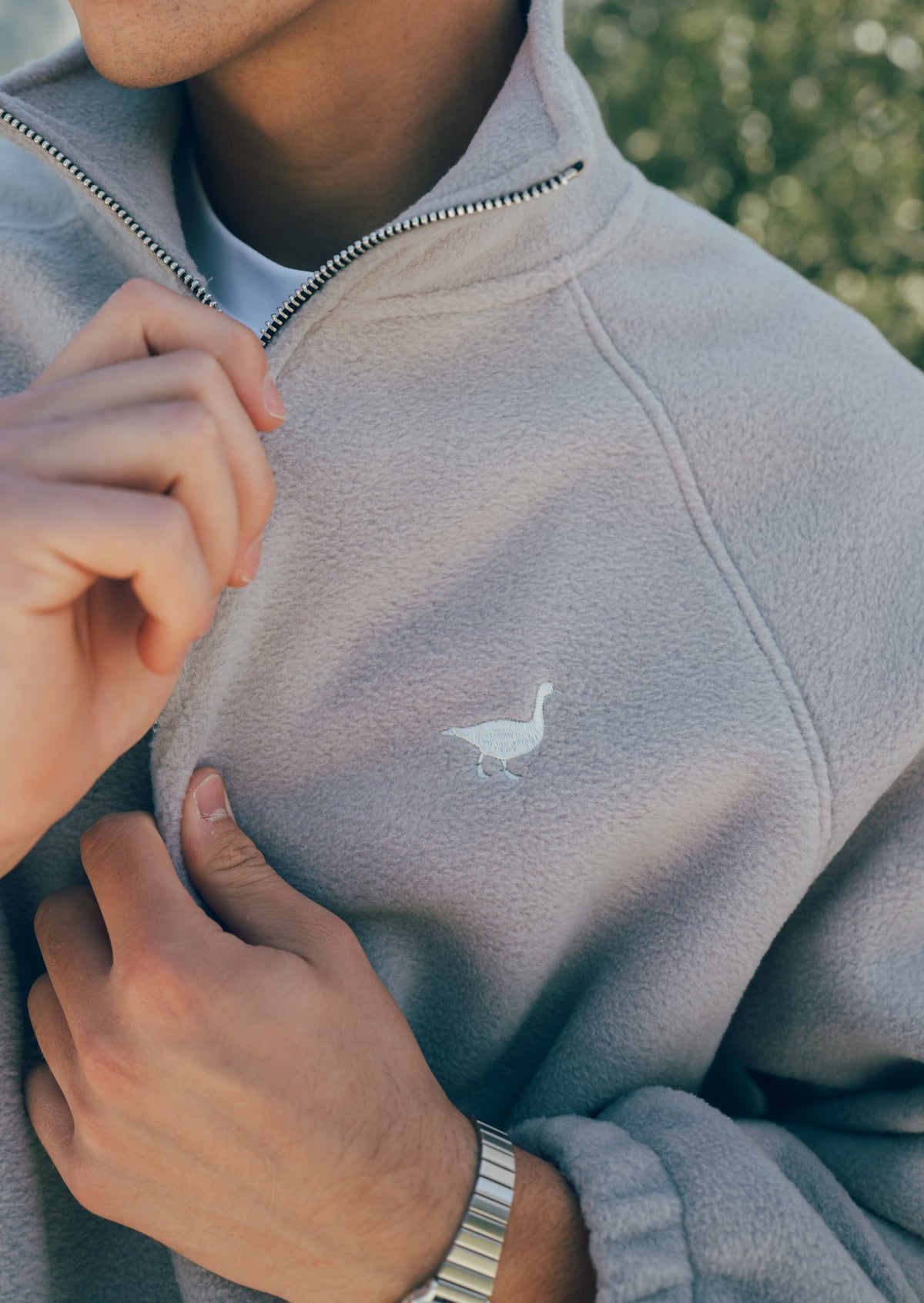 Goose 1/4 Zip Fleece - Grey