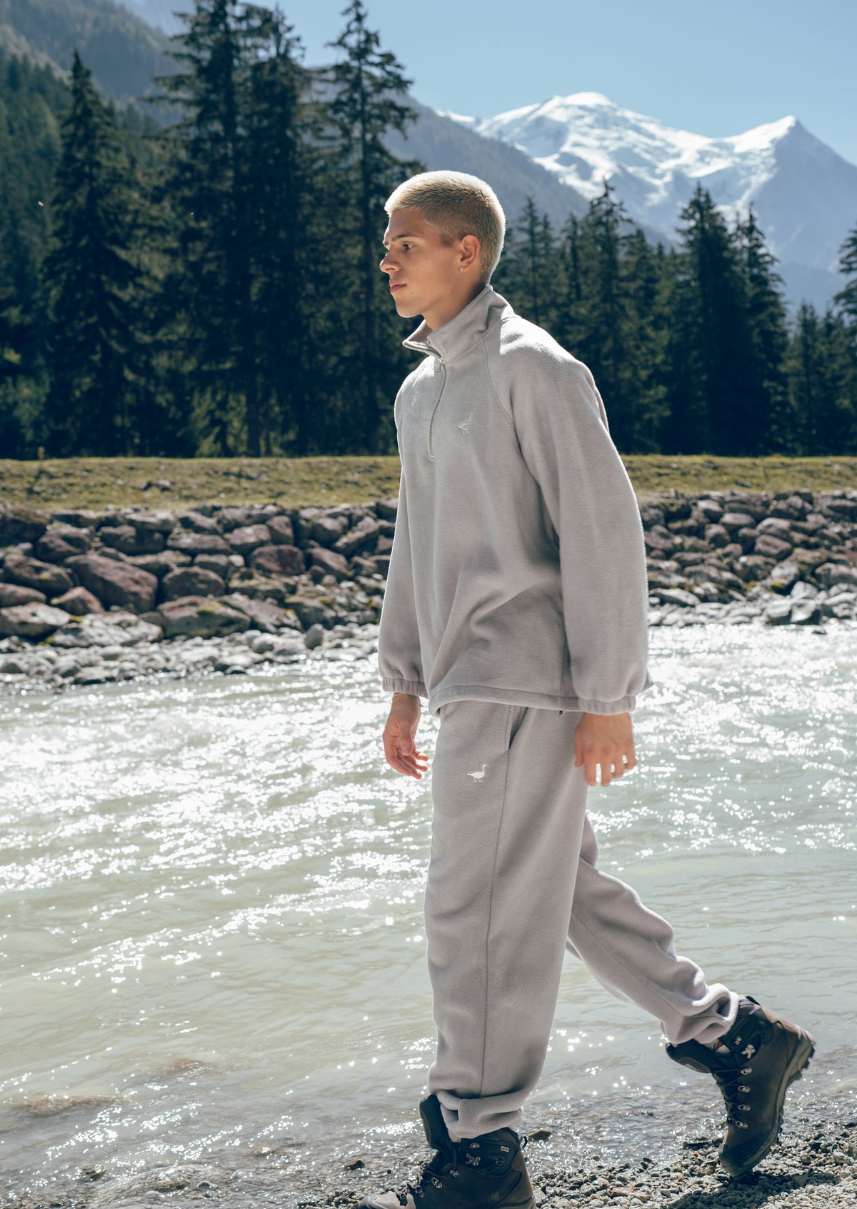 Goose 1/4 Zip Fleece - Grey