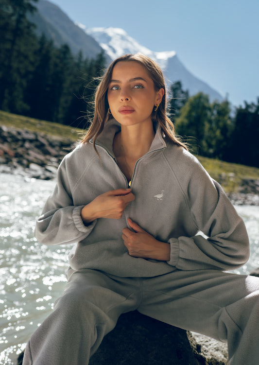 Goose 1/4 Zip Fleece - Grey