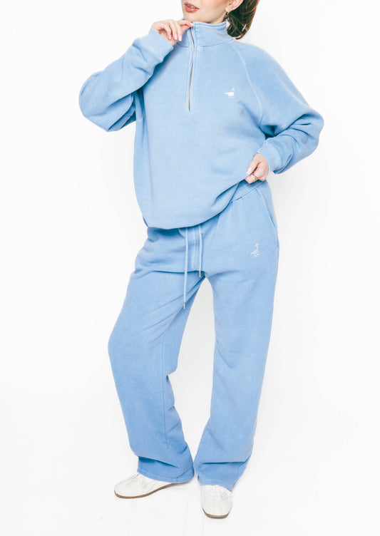 Goose Straight Leg Joggers - Washed Blue