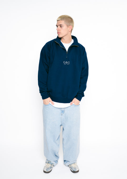 Timeless 1/4 Zip Fleece - Navy