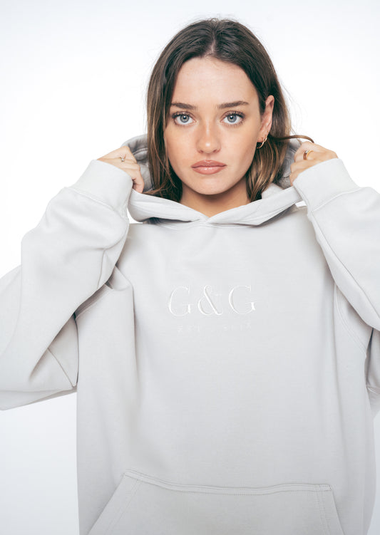 Timeless Oversized Hoodie - Lunar Grey