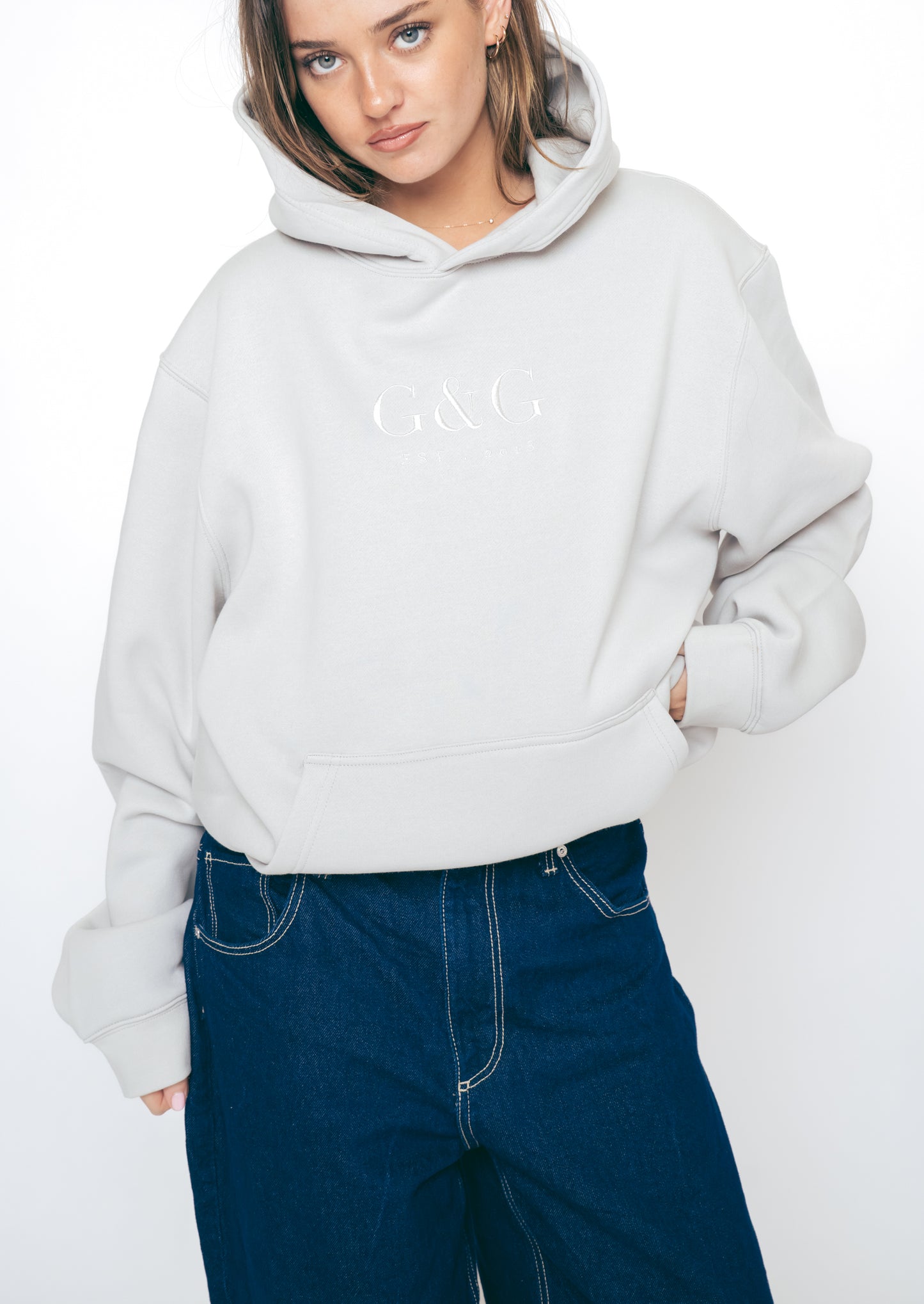 Timeless Oversized Hoodie - Lunar Grey