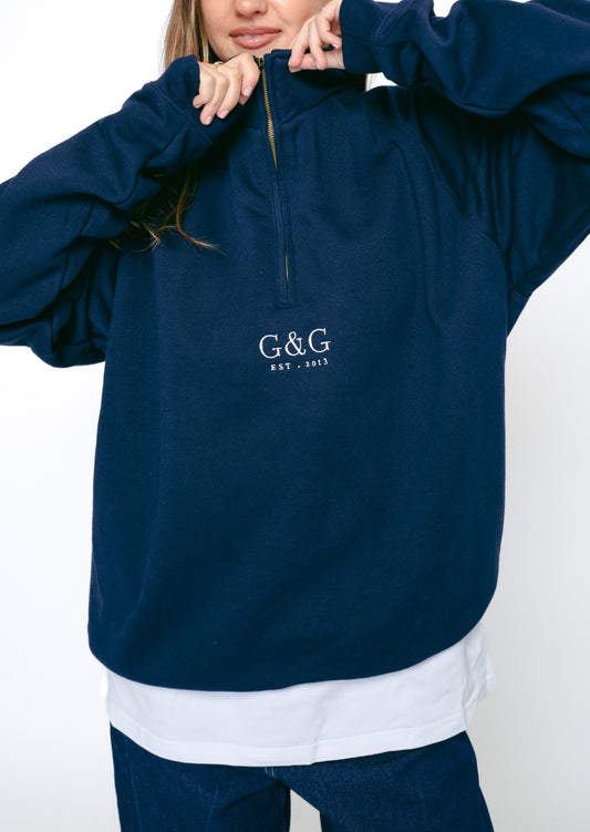 Timeless 1/4 Zip Fleece - Navy