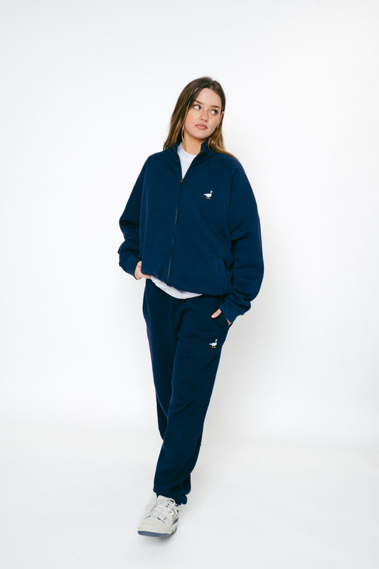 Goose Full-Zip Sweatshirt - Navy