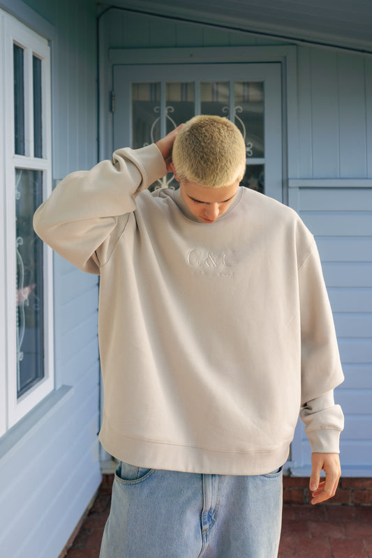 Timeless Boxy Oversized Sweatshirt - Lunar Grey