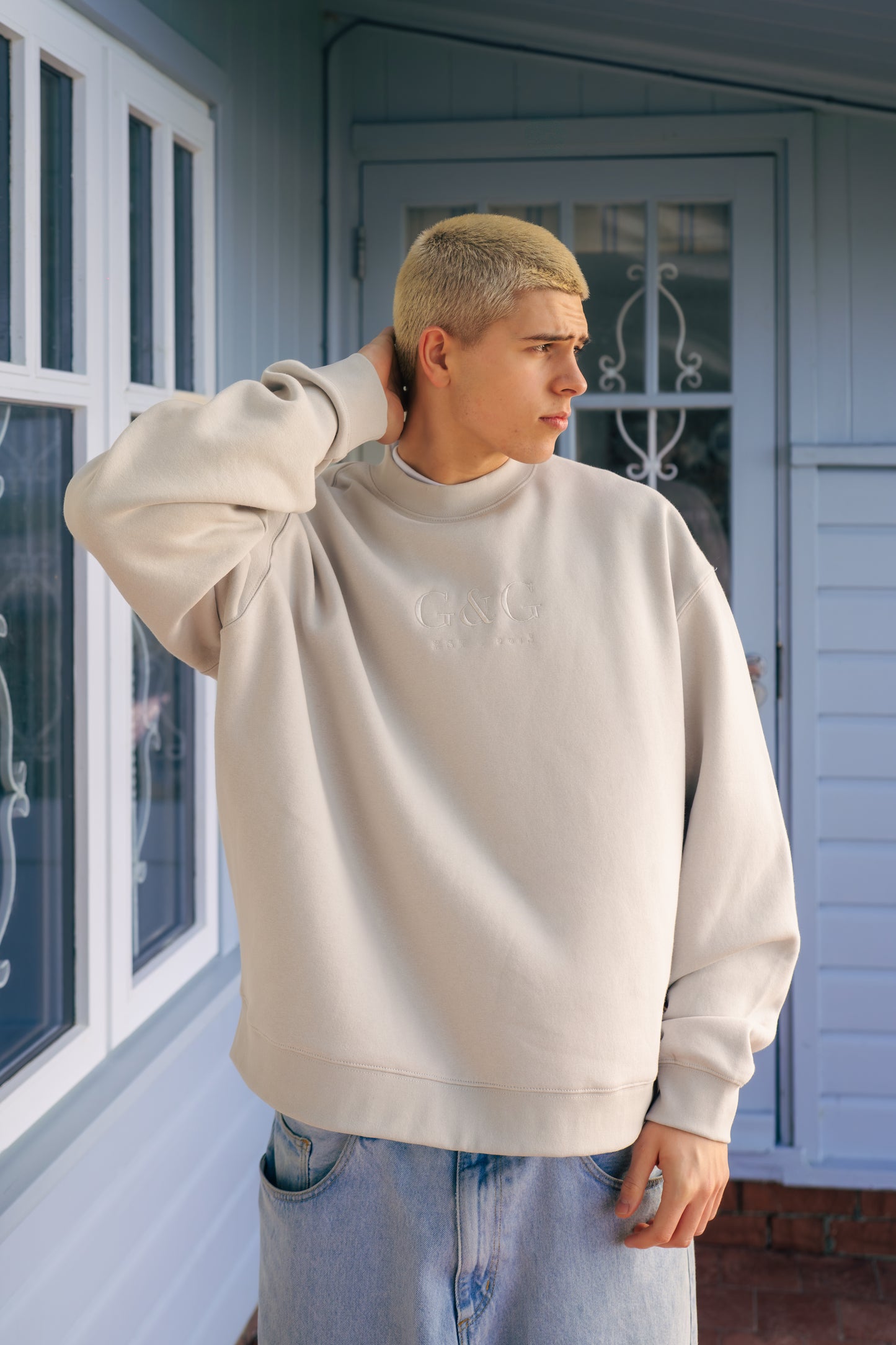 Timeless Boxy Oversized Sweatshirt - Lunar Grey