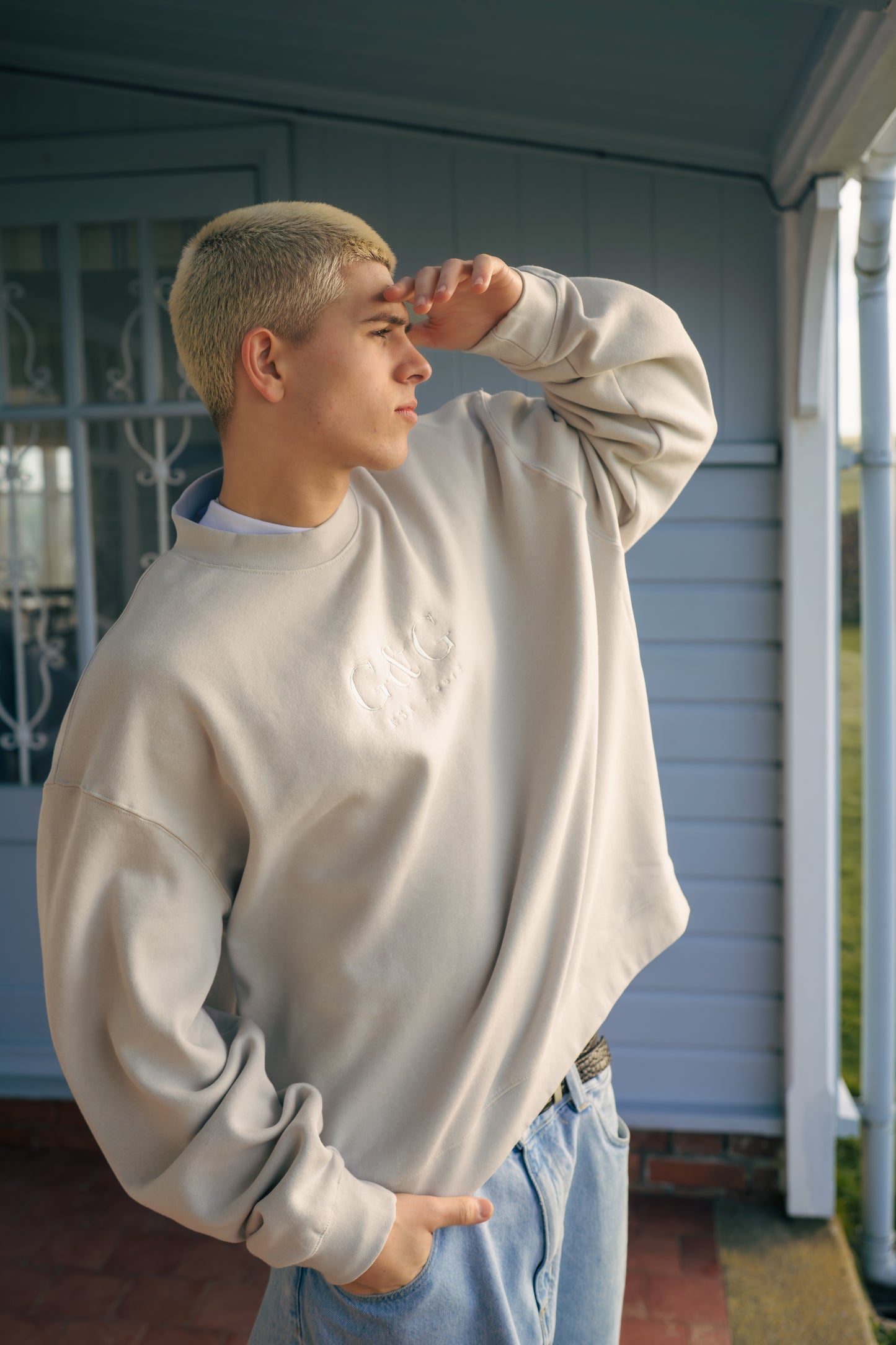 Timeless Boxy Oversized Sweatshirt - Lunar Grey