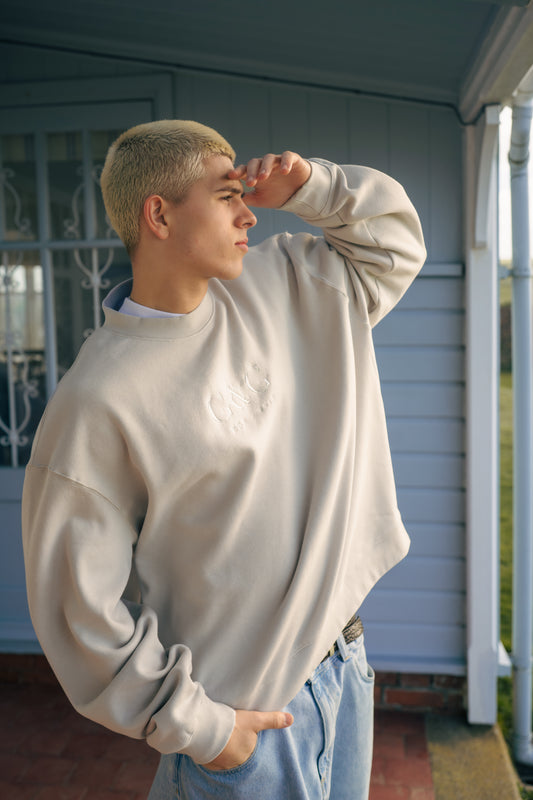 Timeless Boxy Oversized Sweatshirt - Lunar Grey
