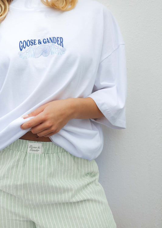Coastal Stripe Short - Sage