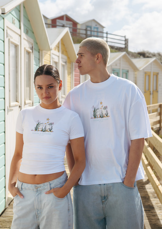 Under the Sea Baby Tee - White