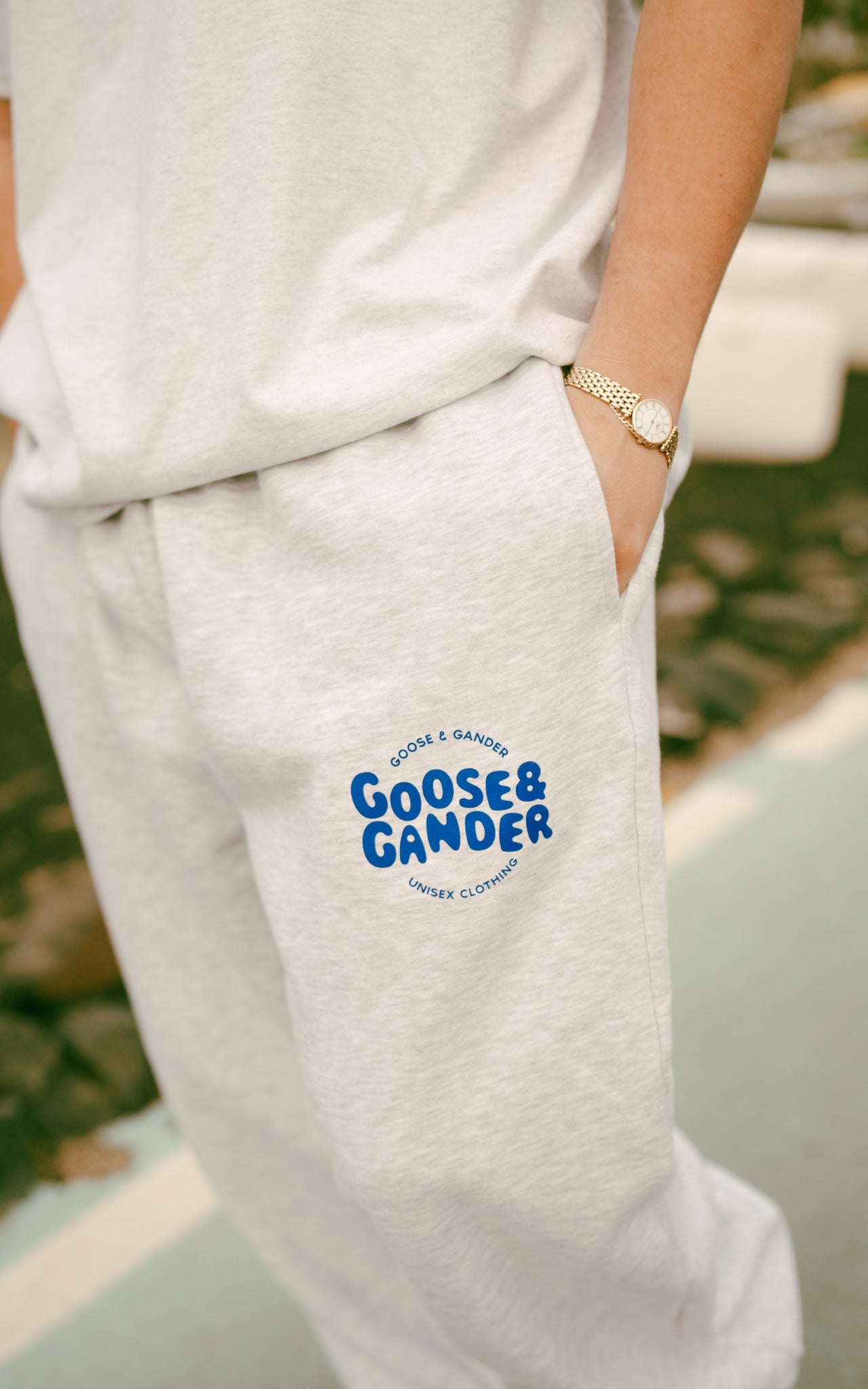 Azure Joggers - Ash Grey – Goose & Gander