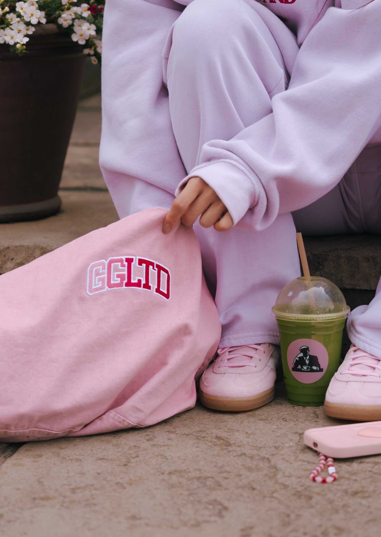 Unisex Ombre GGLTD Tote Bag - Baby Pink