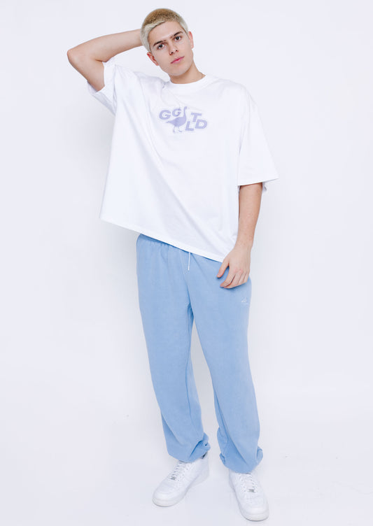 Goose Cuffed Joggers - Washed Blue