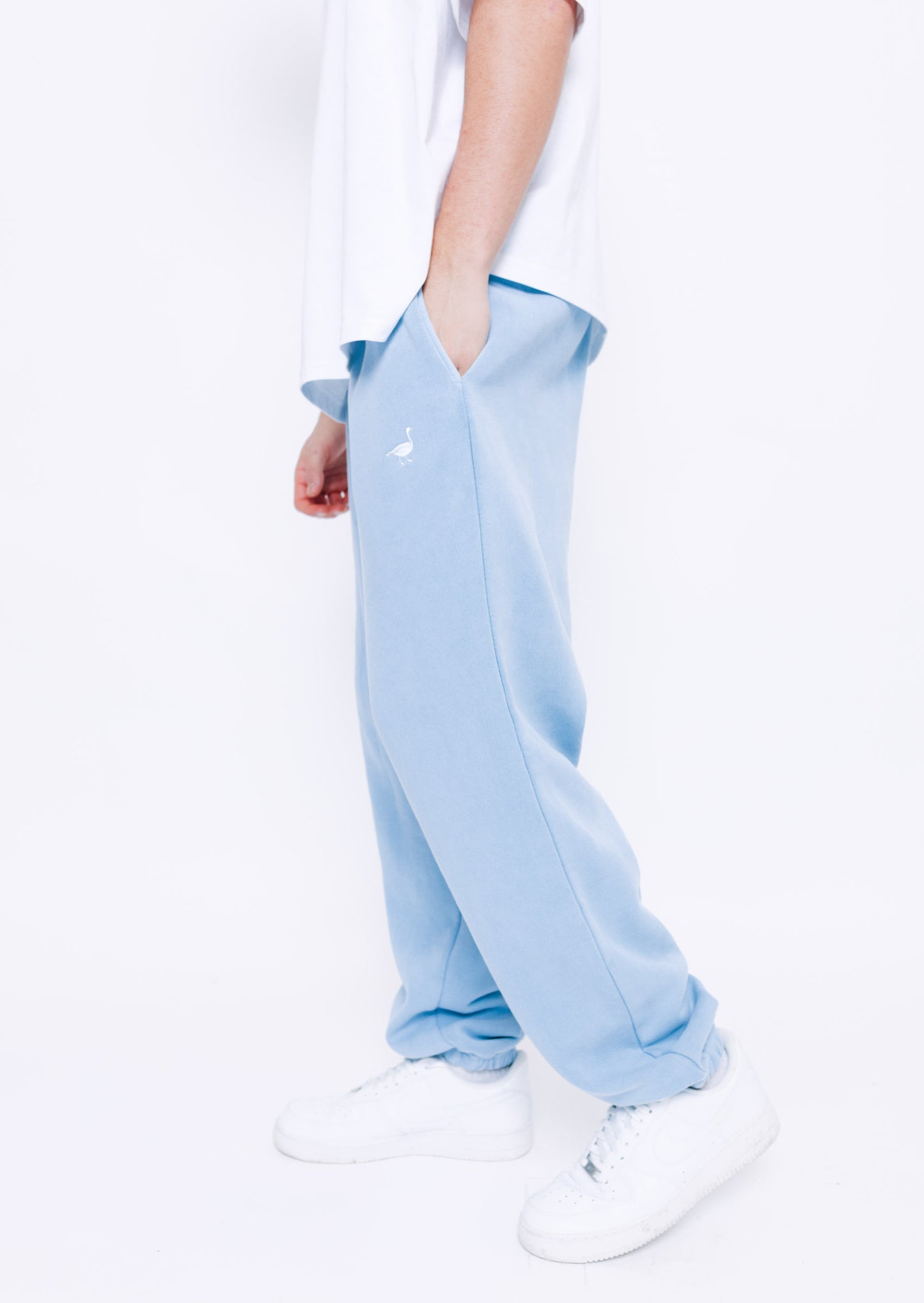 Goose Cuffed Joggers - Washed Blue