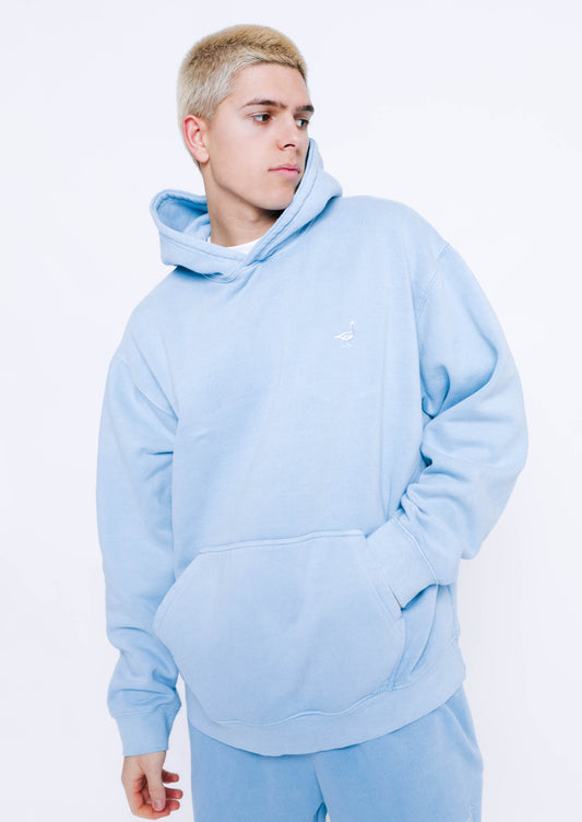 Goose Hoodie - Washed Blue