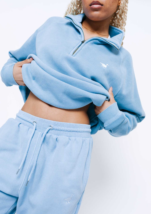 Goose Straight Leg Joggers - Washed Blue