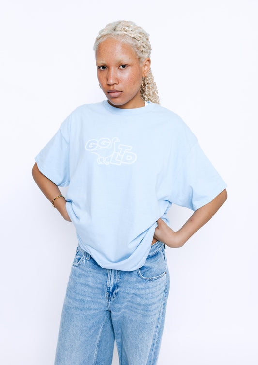 GGLTD Print Tee - Baby Blue